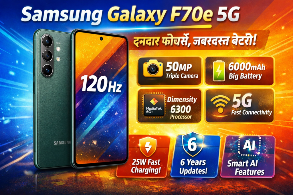Samsung Galaxy F70e 5G: कम कीमत में पावरफुल परफॉर्मेंस, लेकिन कैमरा क्या औसत है?