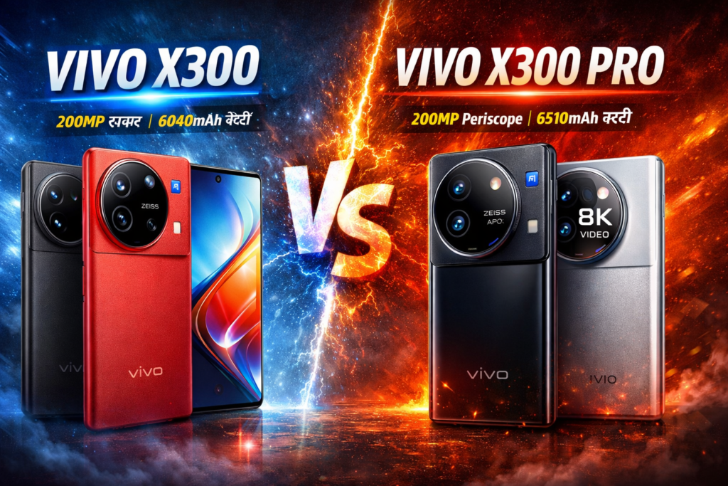 Vivo X300 और X300 Pro लॉन्च – 200MP कैमरा और 6500mAh बैटरी वाला फोन!