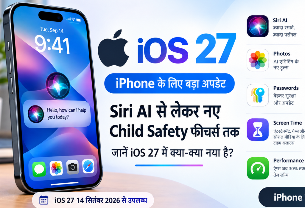 iOS 27 Update: Siri AI समेत iPhone में आए ये बड़े नए फीचर्स